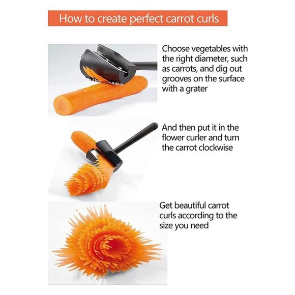 Multifunctional Carrot Curler Cucumber Sharpener Spiral Grater Kitchen 1 Pack - Picture 13 of 14